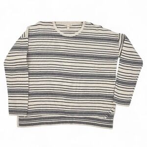 Eileen Fisher Breton Striped Organic Cotton LS Pullover XS (fits like Medium)